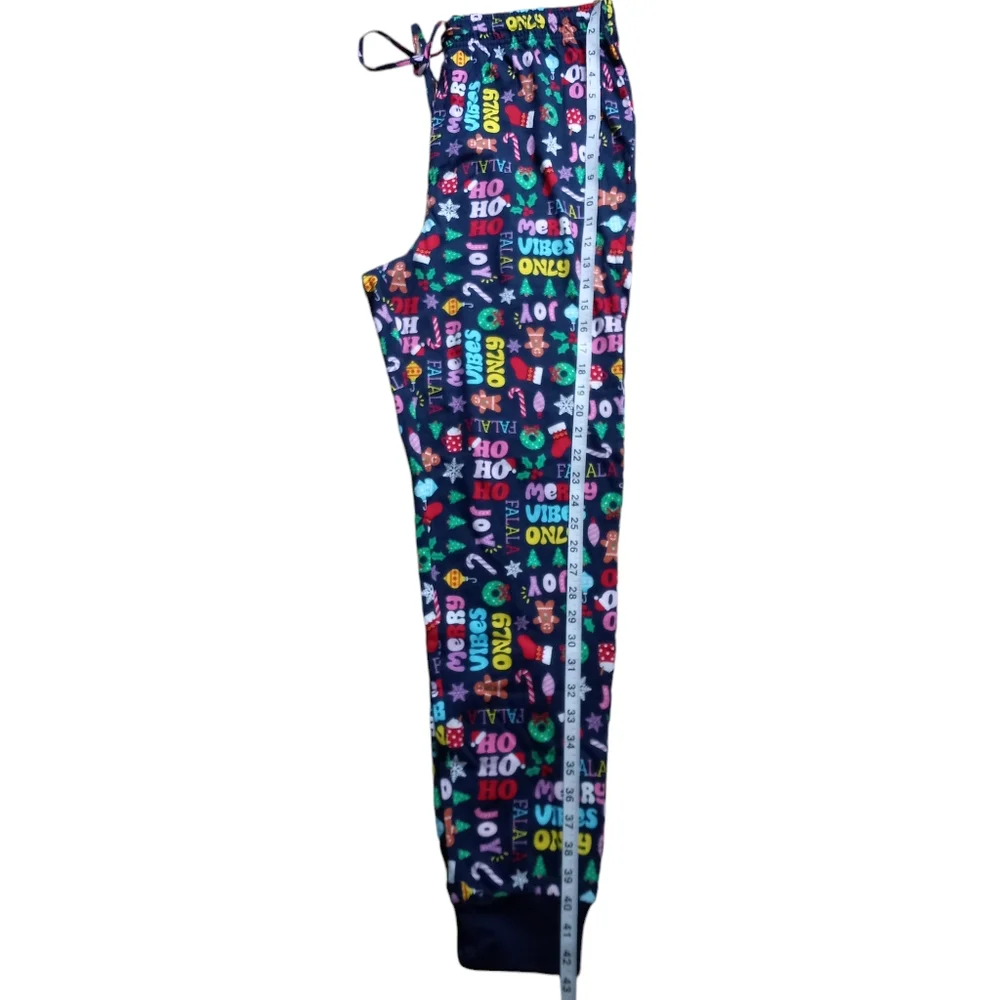 Macy's Mens Holiday Pajama Set Blue Medium Christmas Family PJs Matching - Picture 12 of 15